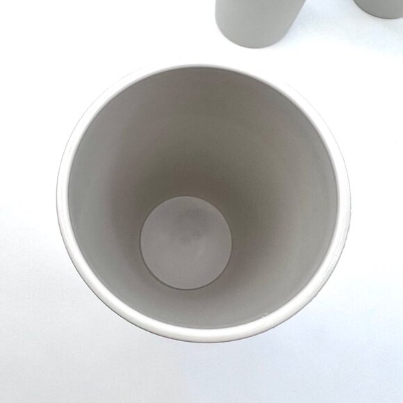 Vintage Tupperware Nesting Tumblers Gray Set of 3 60's 70's Midcentury USA - Picture 5 of 9